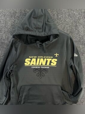 New Orleans Saints Pullover Hoodie Sz Medium New Era NFL Team Combine Authentic